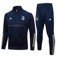 Tuta da Track de Giacca del Real Madrid 2023-2024 Blu