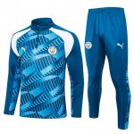 Tuta da Track de Felpa del Manchester City Bambino 2023-2024 Blu