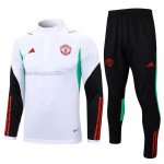 Tuta da Track de Felpa del Manchester United Bambino 2023-2024 Blanco