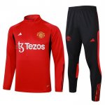 Tuta da Track de Felpa del Manchester United Bambino 2023-2024 Rosso