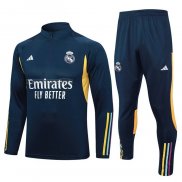 Tuta da Track de Felpa del Real Madrid 2023-2024 Blu