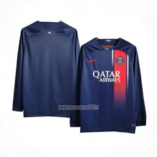 Maglia Paris Saint-Germain Home Manica Lunga 2023-2024