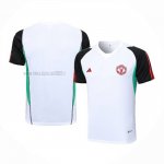 Maglia de Allenamento Manchester United 2023-2024 Blanco y Nero