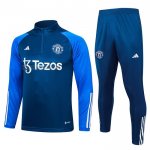 Tuta da Track de Felpa del Manchester United 2023-2024 Blu